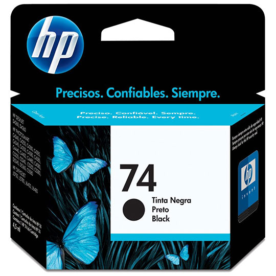 CART. TINTA HP 74 NEGRO / HEWLETT PACKARD **DESCOTINUADO**