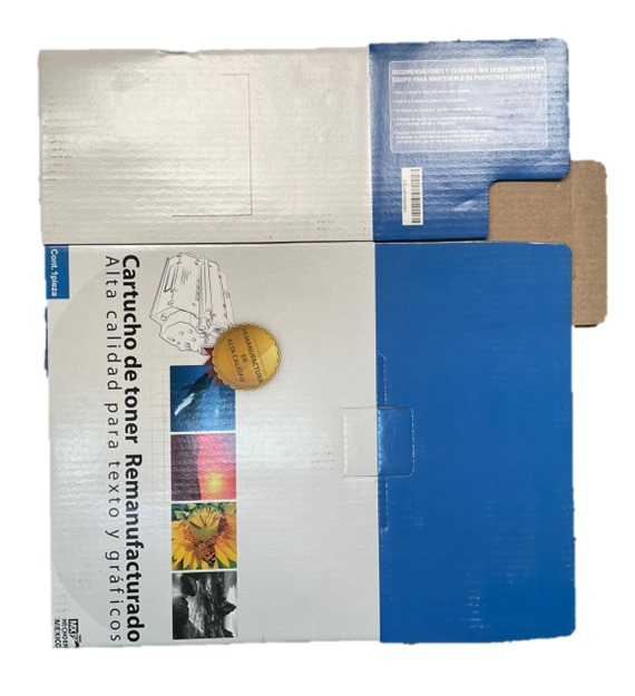 CAJA GRANDE TONER AZUL / CAJA BLANCA **DESCONTINUADO**