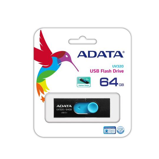 MEMORIA USB 64 GB NEGRO / ADATA