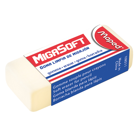 GOMA MIGASOFT CAJA CON 20 PIEZAS / MAPED