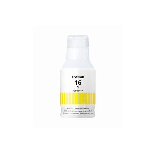 BOTELLA DE TINTA CANON GI-16 AMARILLO / CANON