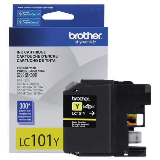 [BRO-TIN-LC101Y] CART. TINTA BROTHER LC 101 AMARILLO / BROTHER **DESCONTINUADO**