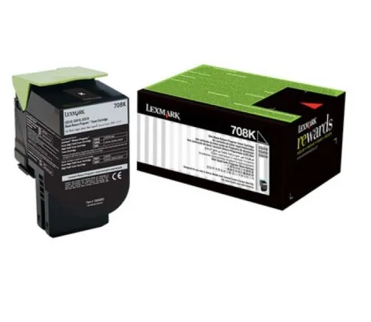 [70C80K0] TONER ORIGINAL LEXMARK 70C80K0 NEGRO 1K / LEXMARK