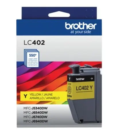 CART. TINTA BROTHER LC 402 AMARILLO / BROTHER