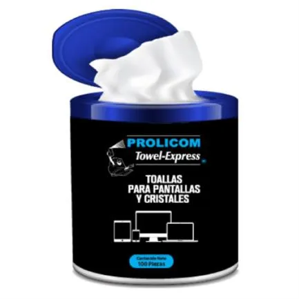 TOALLAS ANTIESTATICAS PARA PANTALLAS Y CRISTALES  / POLICOM