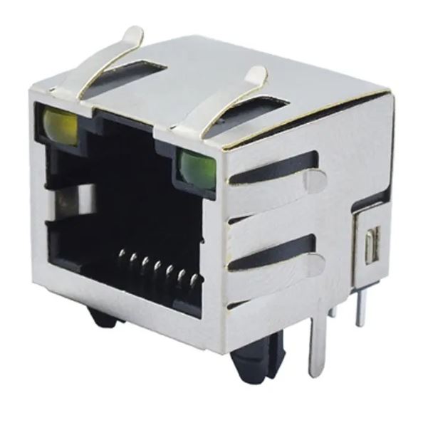 CONECTOR RJ45 LED CONECTOR BLINDADO PARA SOLDAR PCB / GENERICO