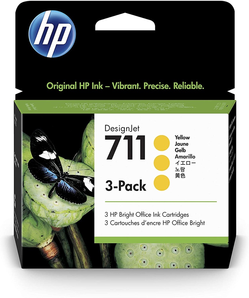 CART. TINTA HP 711 AMARILLO PACK 3 / HEWLETT PACKARD
