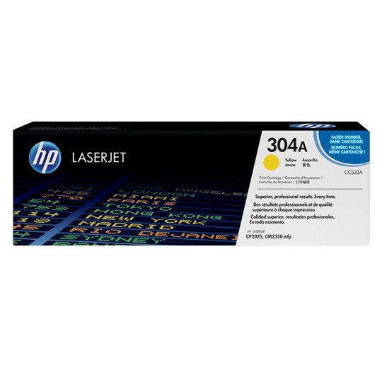 [HP-TO-CC532A] TONER ORIGINAL HP CP 2025 AMARILLO / HEWLETT PACKARD