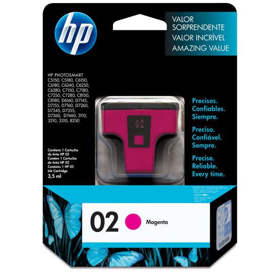 [HP-TIN-C8772W] CART. TINTA HP 02 MAGENTA / HEWLETT PACKARD **DESCONTINUADO**