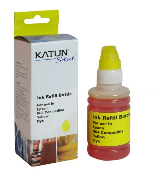 [51312] BOTELLA DE TINTA L 200 AMARILLO 100ML / KATUN