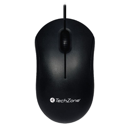 [TZ-ACC-TZMOU01] MOUSE USB NEGRO / TECHZONE