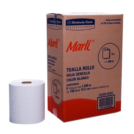 TOALLA EN ROLLO BLANCA DE 180 M / MARLI
