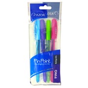 BOLIGRAFO PIN POINT FINO SURTIDO C/4 PIEZAS / AZOR