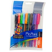 BOLIGRAFO SURTIDO PUNTO FINO C/10 PIEZAS / AZOR