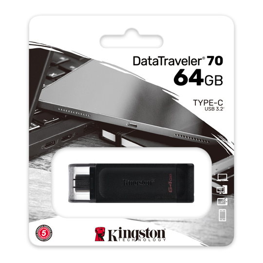 MEMORIA KINGSTON 64GB USB TIPO C DATATRAVELER SE9 / KINGSTON