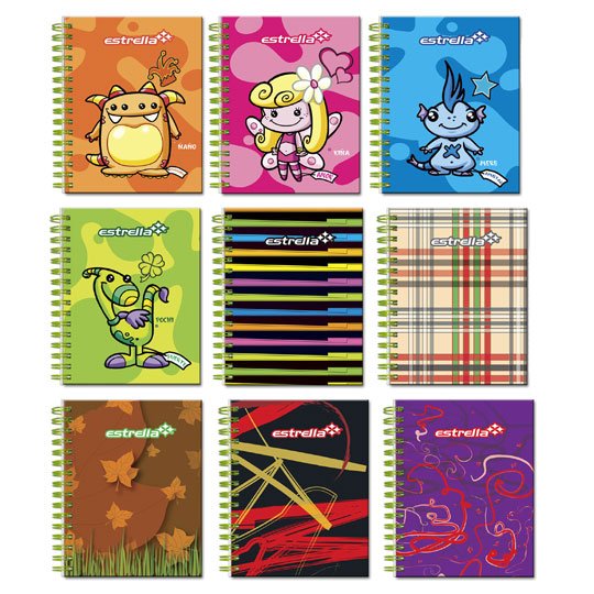 LIBRETA MINI BOOK DE RAYA 80 HOJAS / ESTRELLA