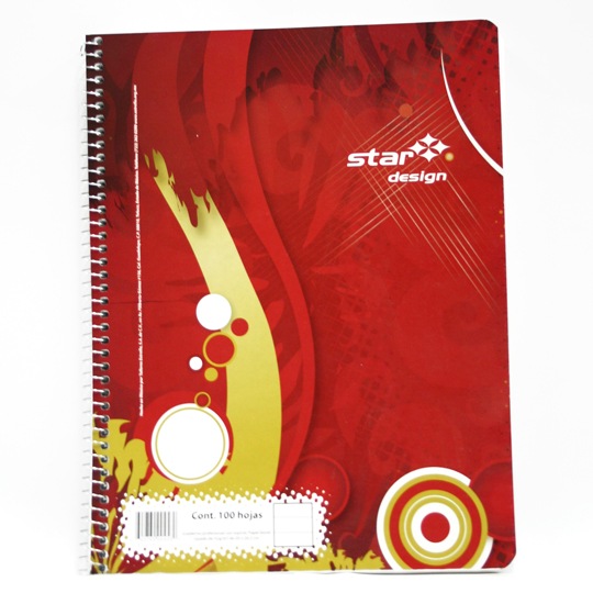 CUADERNO PROFESIONAL DE RAYA 100 HOJAS / ESTRELLA