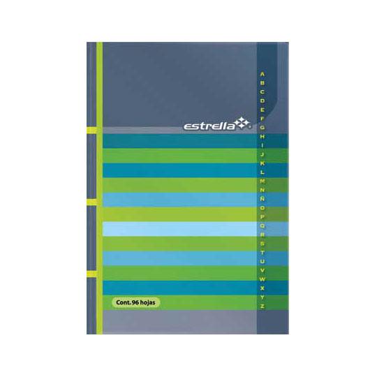 LIBRETA DE PASTA DURA FORMA FRANCESA DE RAYA 96 HOJAS / ESTRELLA