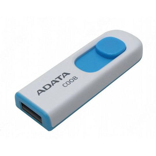 MEMORIA ADATA 32GB BLANCA/AZUL MOD. C008 / ADATA