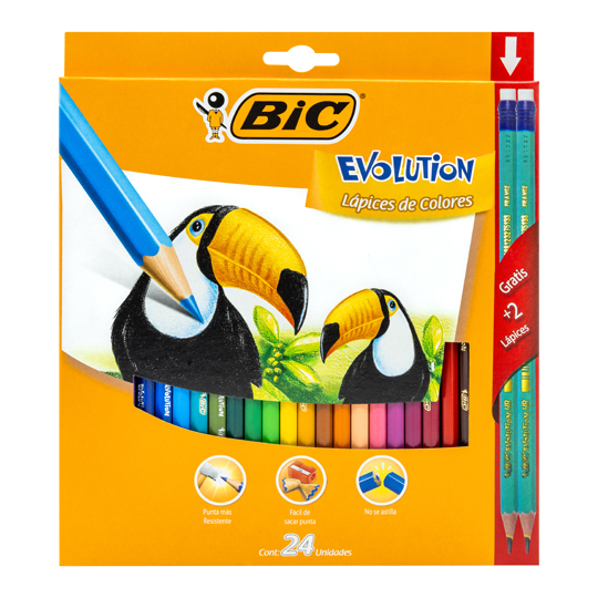 COLORES BIC EVOLUTION 24 PIEZAS / BIC