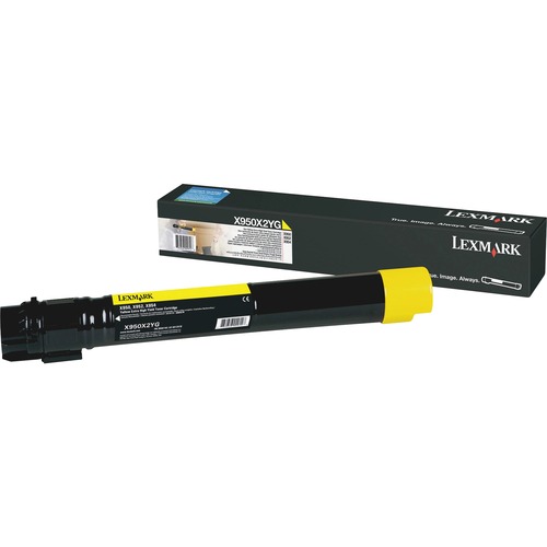 TONER ORIGINAL LEXMARK X950X2YG AMARILLO 22K / LEXMARK **DESCONTINUADO**