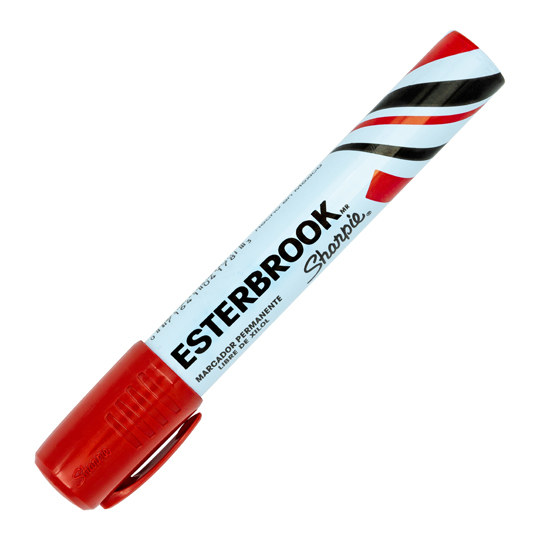 MARCADOR PERMANENTE ESTERBROOK ROJO / SHARPIE