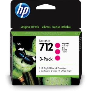 [HP-TIN-3ED78A] CART. TINTA HP 712 MAGENTA 3 PIEZAS / HEWLETT PACKARD