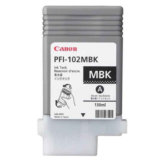 CART. TINTA CANON PFI 102 NEGRO MATE / CANON **DESCONTINUADO