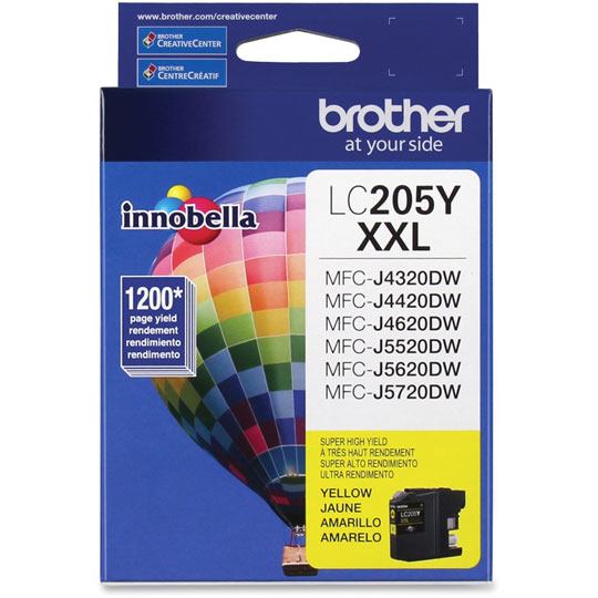 CART. TINTA BROTHER LC 205 AMARILLO / BROTHER **DESCONTINUADO**