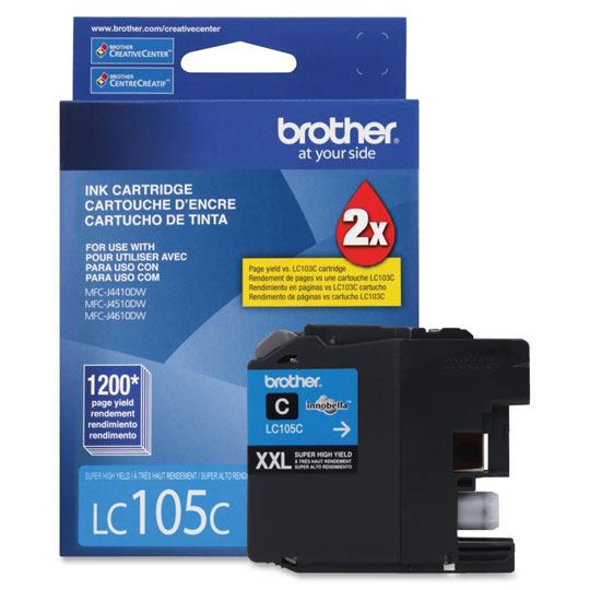 [BRO-TIN-LC105C] CART. TINTA BROTHER LC 105 CYAN / BROTHER **DESCONTINUADO**