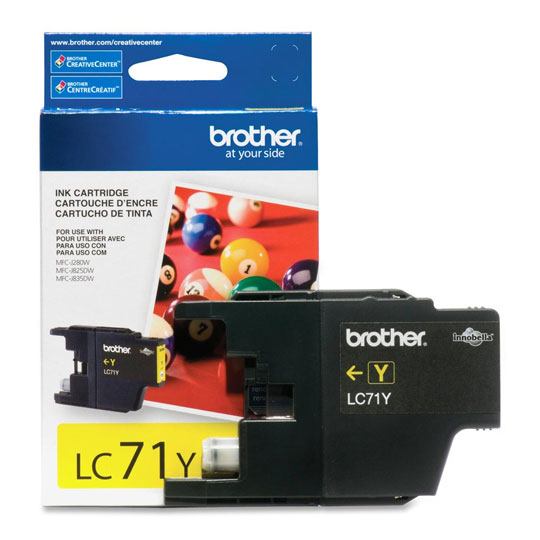 [BRO-TIN-LC71Y] CART. TINTA BROTHER LC 71 AMARILLO / BROTHER **DESCONTINUADO**