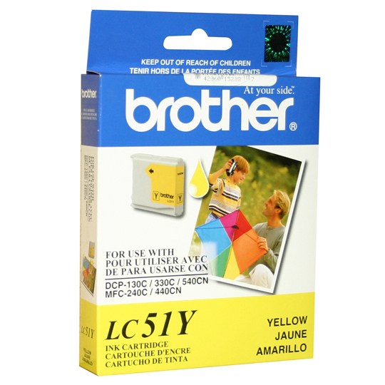 CART. TINTA BROTHER LC 51 AMARILLA / BROTHER **DESCONTINUADO**