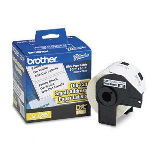[BRO-ETI-DK1209] ETIQUETA DK1209 TEXTO NEGRO SOBRE BLANCO 1.1 X 2.4 800 ETIQUETAS / BROTHER