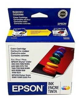 CART. TINTA EPSON S020191/S020089 COLOR / EPSON **REMATE**
