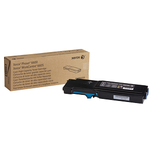 [106R02233] TONER ORIGINAL XEROX PHASER 6600 CYAN 6K / XEROX