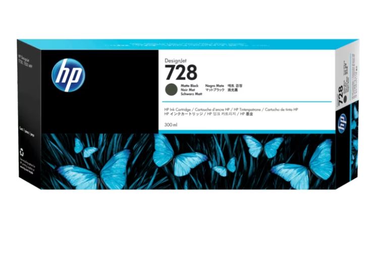 CART. TINTA HP 728 NEGRO MATE 300 ML. / HEWLETT PACKARD