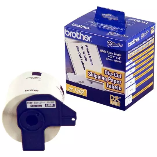 [BRO-ETI-TK1202] ETIQUETAS DK1202 TEXTO NEGRO SOBRE BLANCO 2.4 X 3.9 300 ETIQUETAS / BROTHER