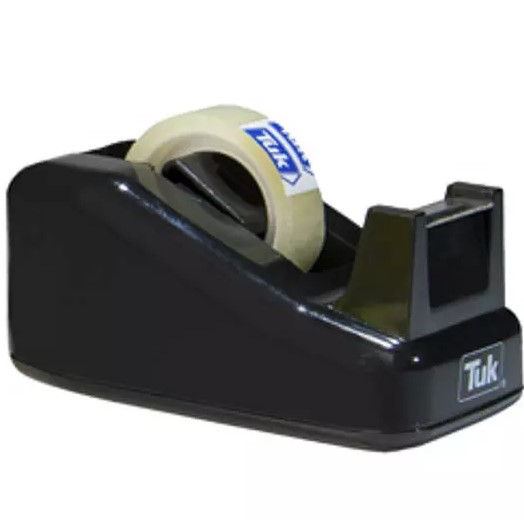 DESPACHADOR DE CINTA PLÁSTICO JR COLOR NEGRO / TUK