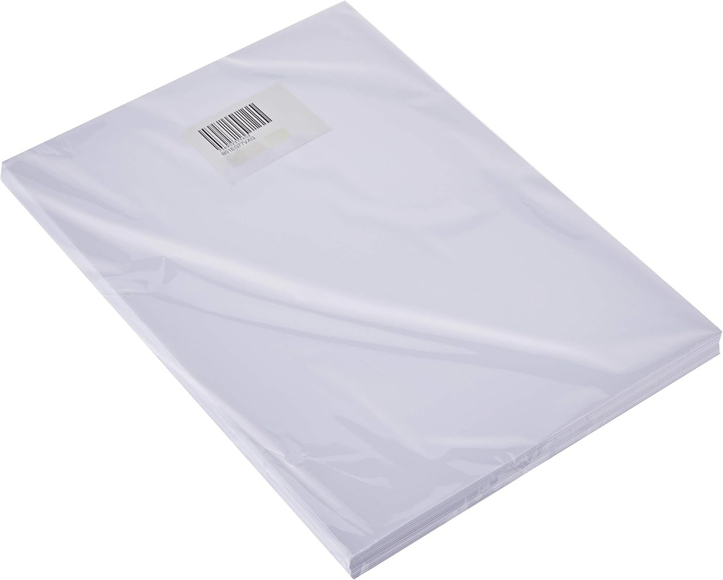 ETIQUETA BLANCA GLOSSY TAMAÑO CARTA 20 PZS. / GENERICO