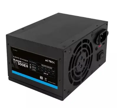 [ACT-ACC-938143] FUENTE DE PODER ATX DE 500W COLOR NEGRO / ACTECK