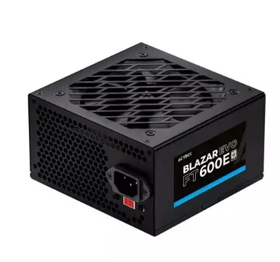 FUENTE DE PODER DE 600W COLOR NEGRO / ACTECK