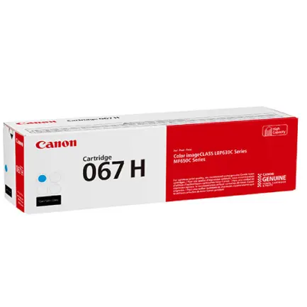 TONER ORIGINAL CANON 067H CYAN 2.3K / CANON