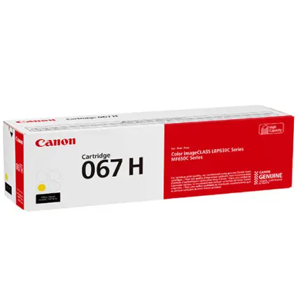 TONER ORIGINAL CANON 067H AMARILLO 2.3K / CANON