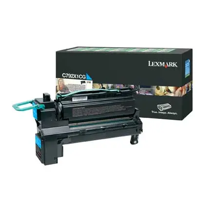 TONER ORIGINAL LEXMARK C792X1CG 20K CYAN / LEXMARK