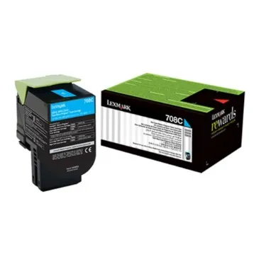 TONER ORIGINAL LEXMARK 70C8HC0 CYAN 3K / LEXMARK