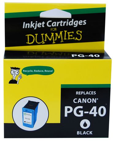 CARTUCHO DE TINTA PG 40 NEGRO REMANUFACTURADO / INK FOR DUMMIES **FIN DE INVENTARIO**