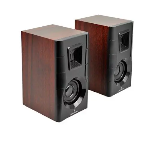 BOCINA STEREO 2.0 ACABADO MADERA / PERFECT CHOICE