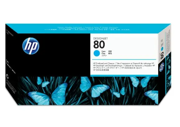 CART. TINTA CABEZAL HP 80 CYAN / HEWLETT PACKARD