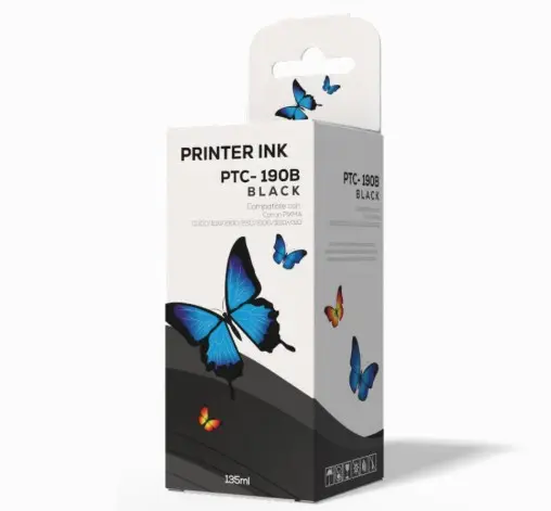 [PTC-190B-135ML] BOTELLA DE TINTA GI-190 NEGRO / ELITE