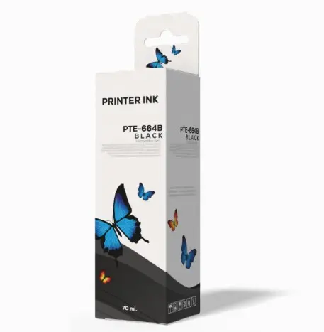 [PTE-664B-70ML] BOTELLA DE TINTA L 200 NEGRO 70ML / ELITE